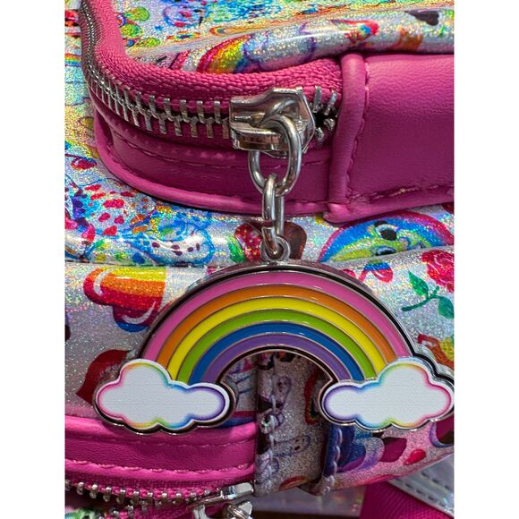NWOT Loungefly Lisa Frank Vinyl Backpack - Picture 5 of 11